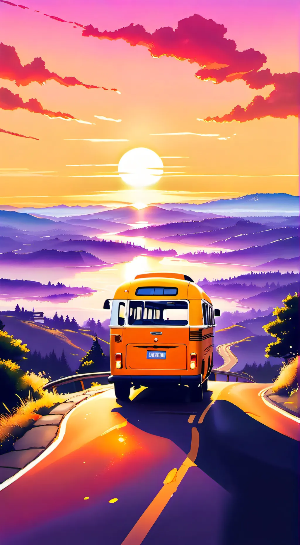 ai character: Mha road trip!!  background