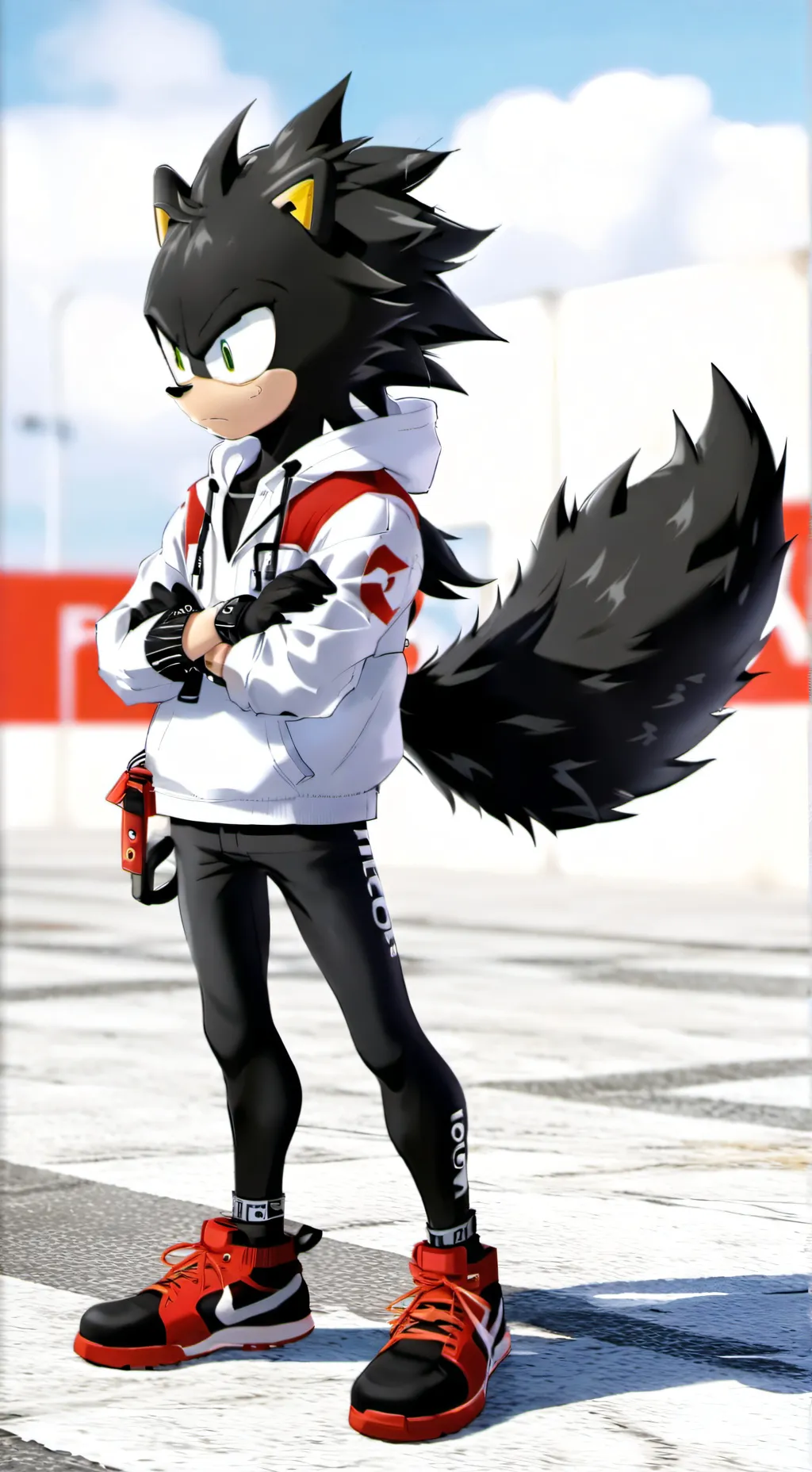 ai character: shadow  background