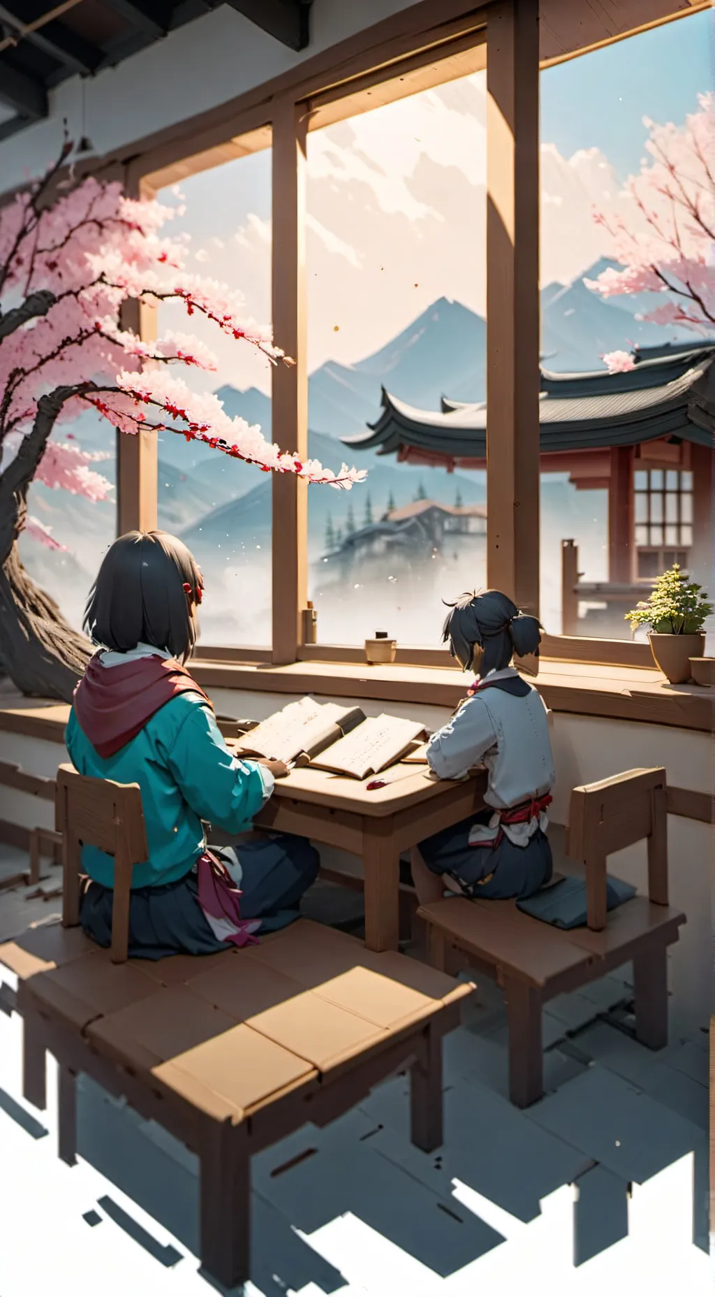 ai character: Demon Slayer Schoo background