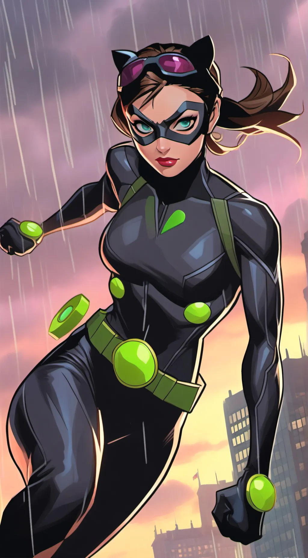 ai character: Catwoman background