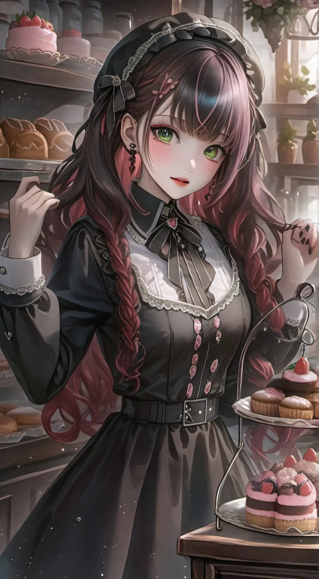 ai character: Kaori  background