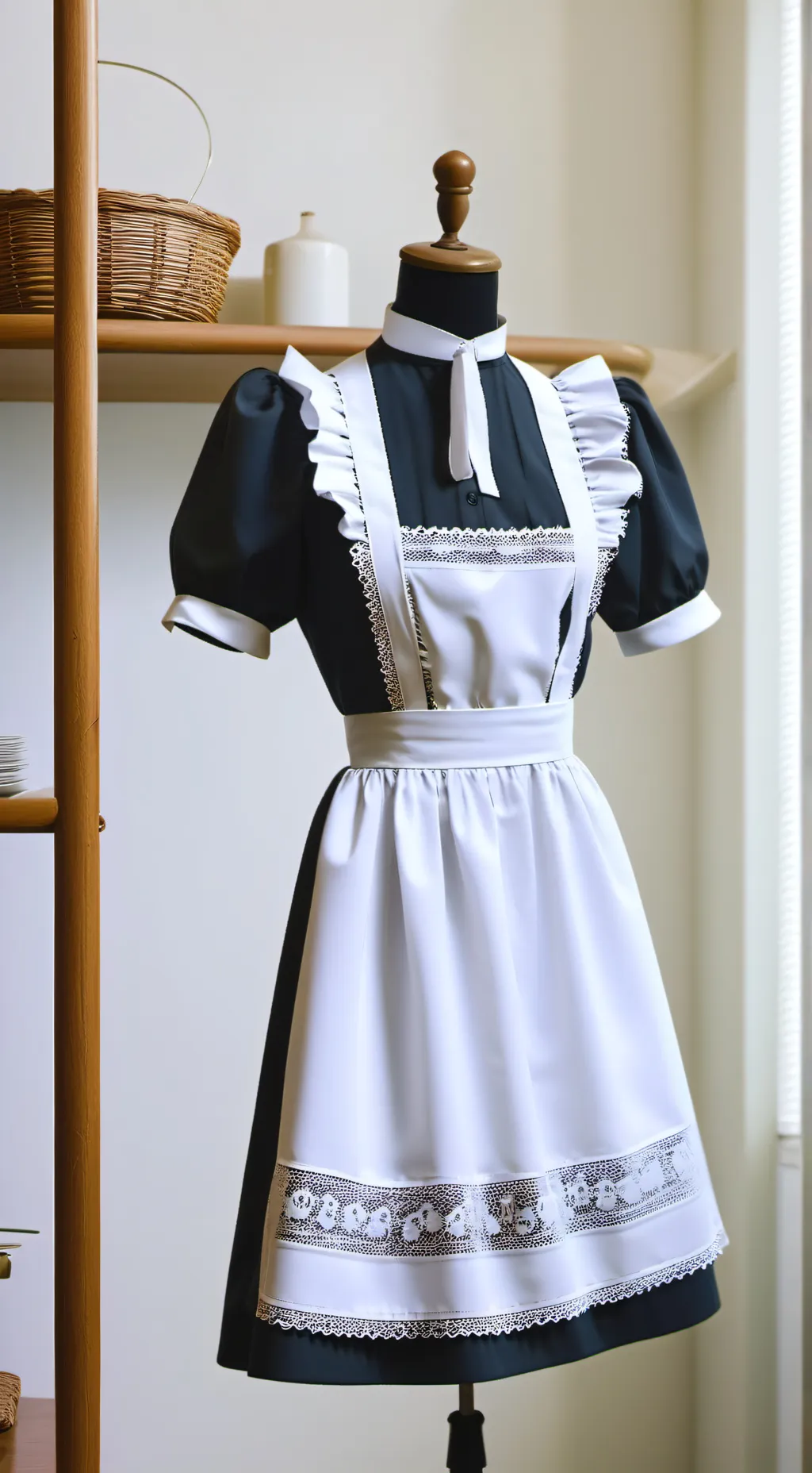 ai character: maids dress background