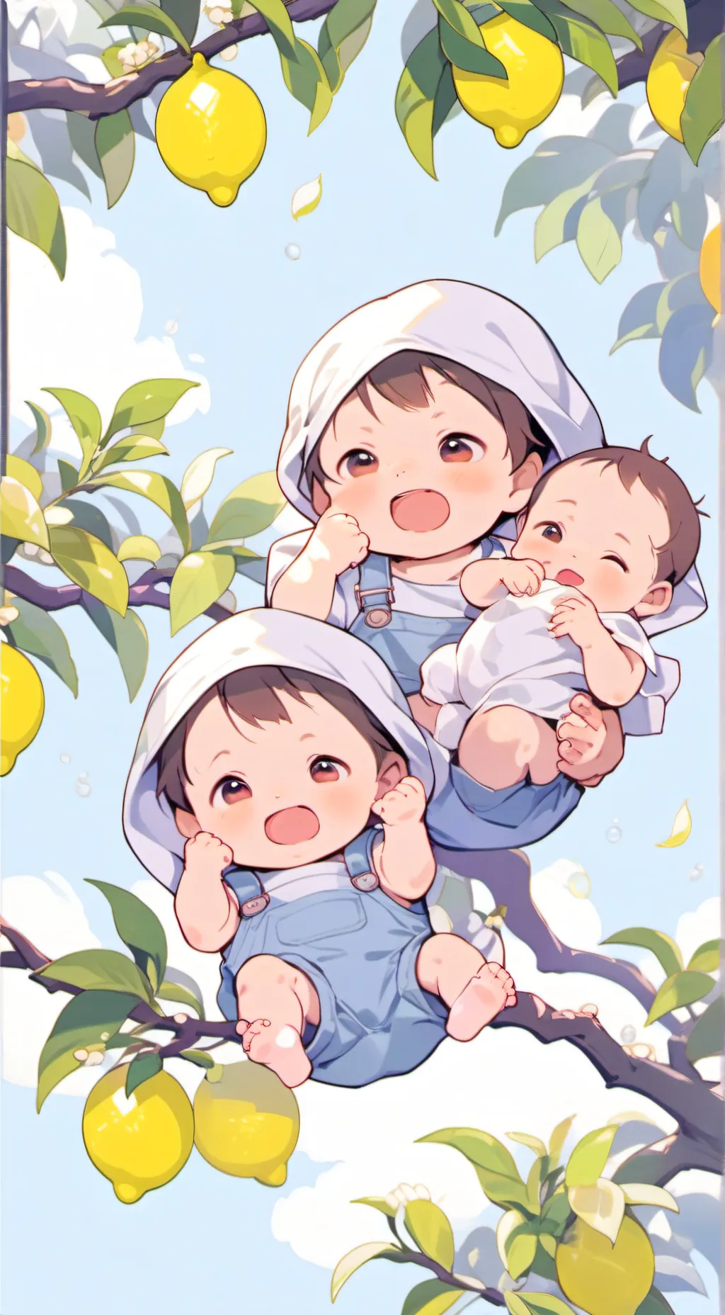 ai character: babies background