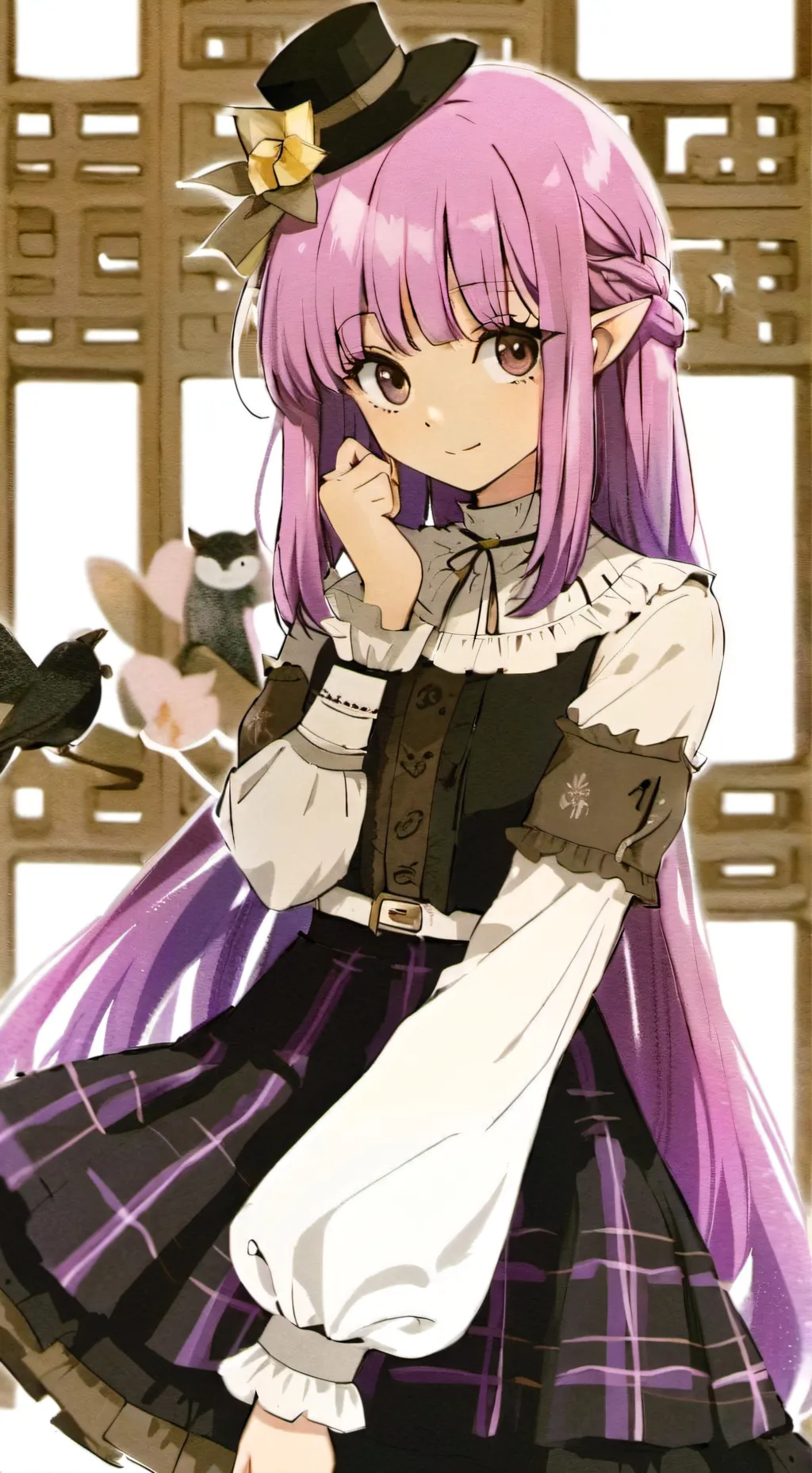 ai character: Evelyn De Sainte  background