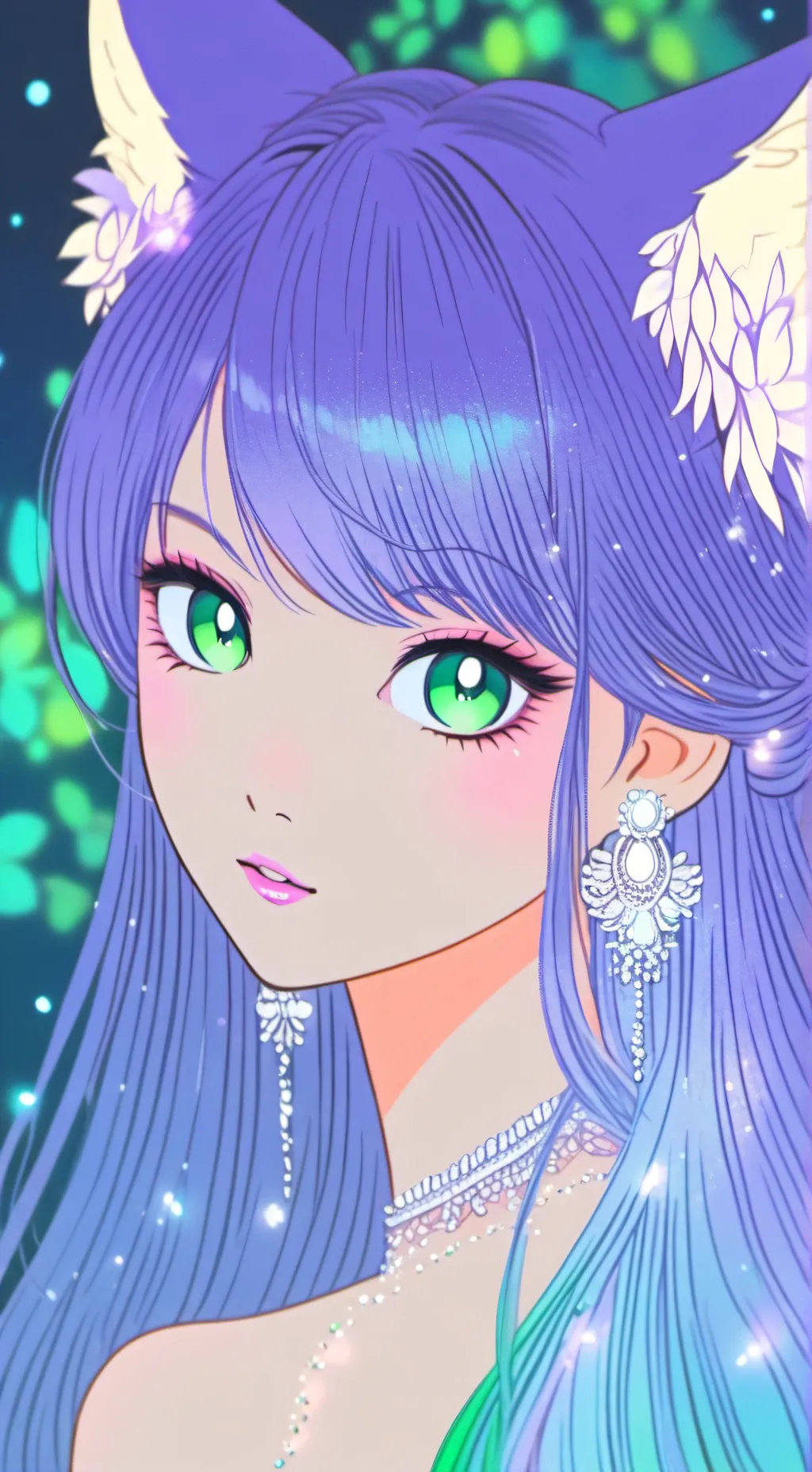 ai character: Kawaii  background