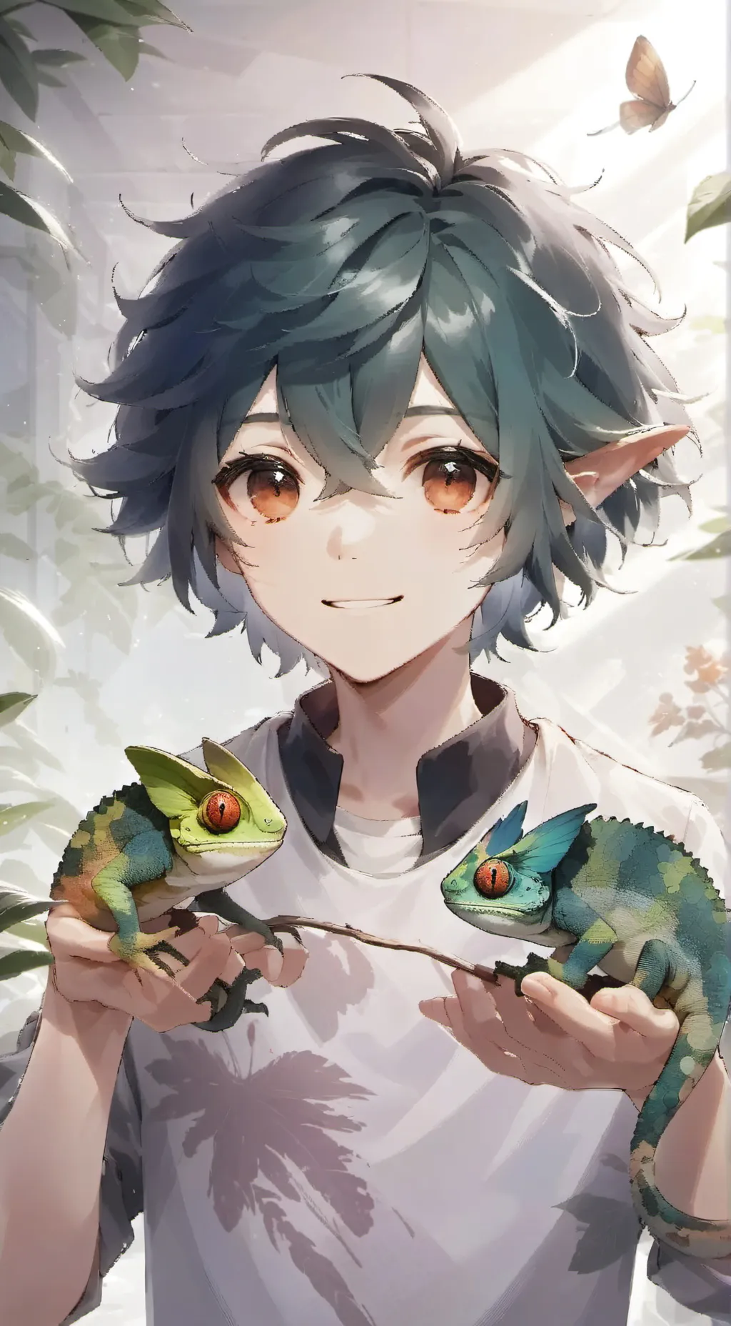 ai character: Chameleon Furry Sp background