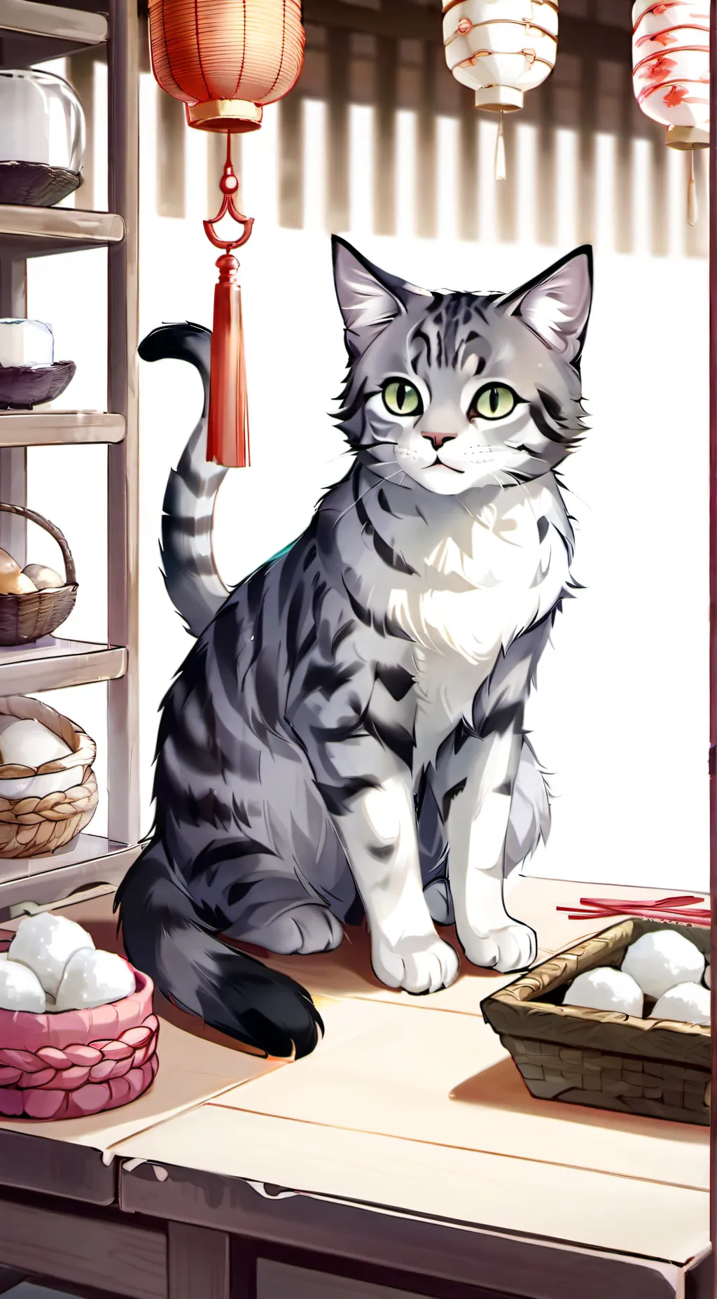 ai character: Mochi background