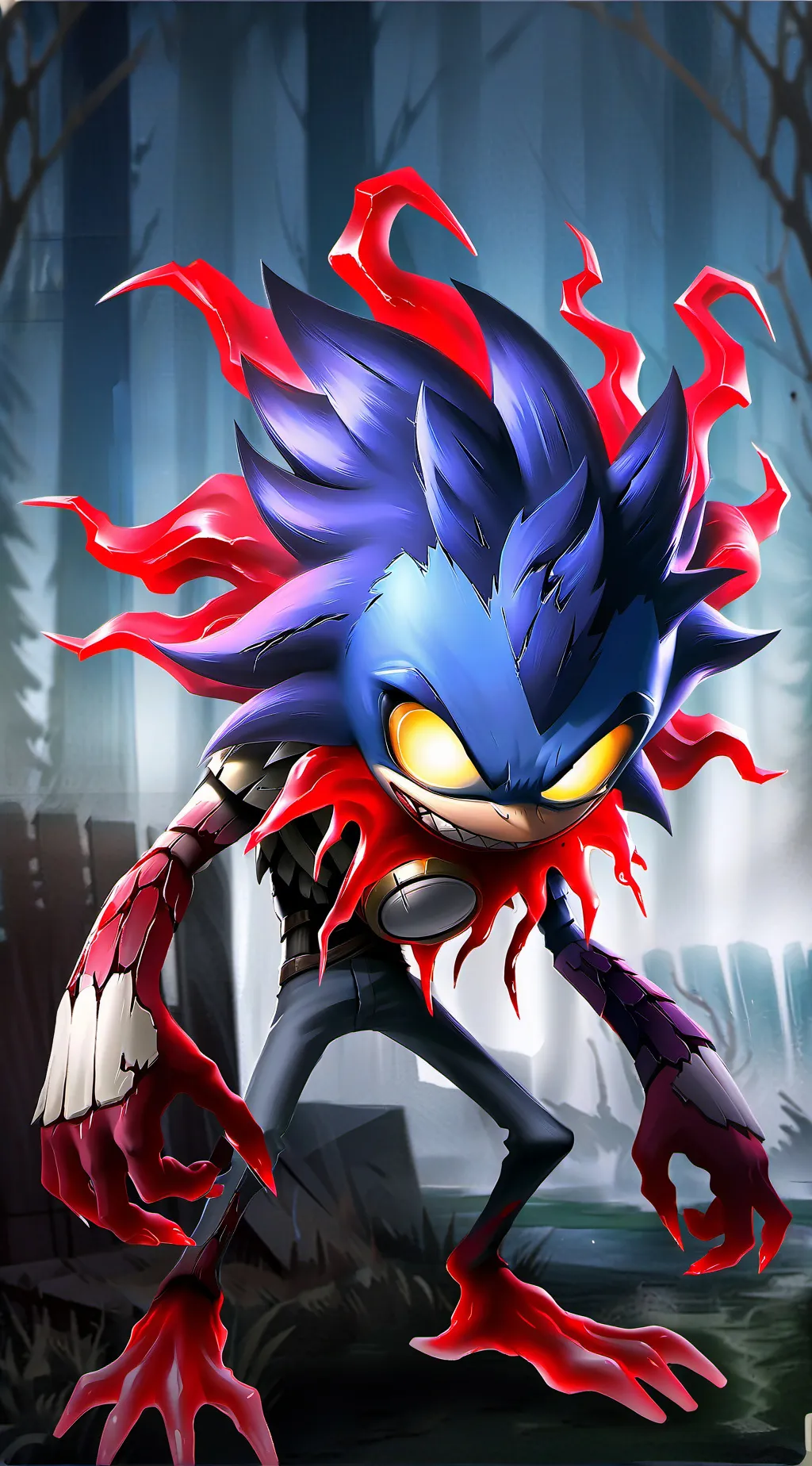 ai character: Sonic.exe background