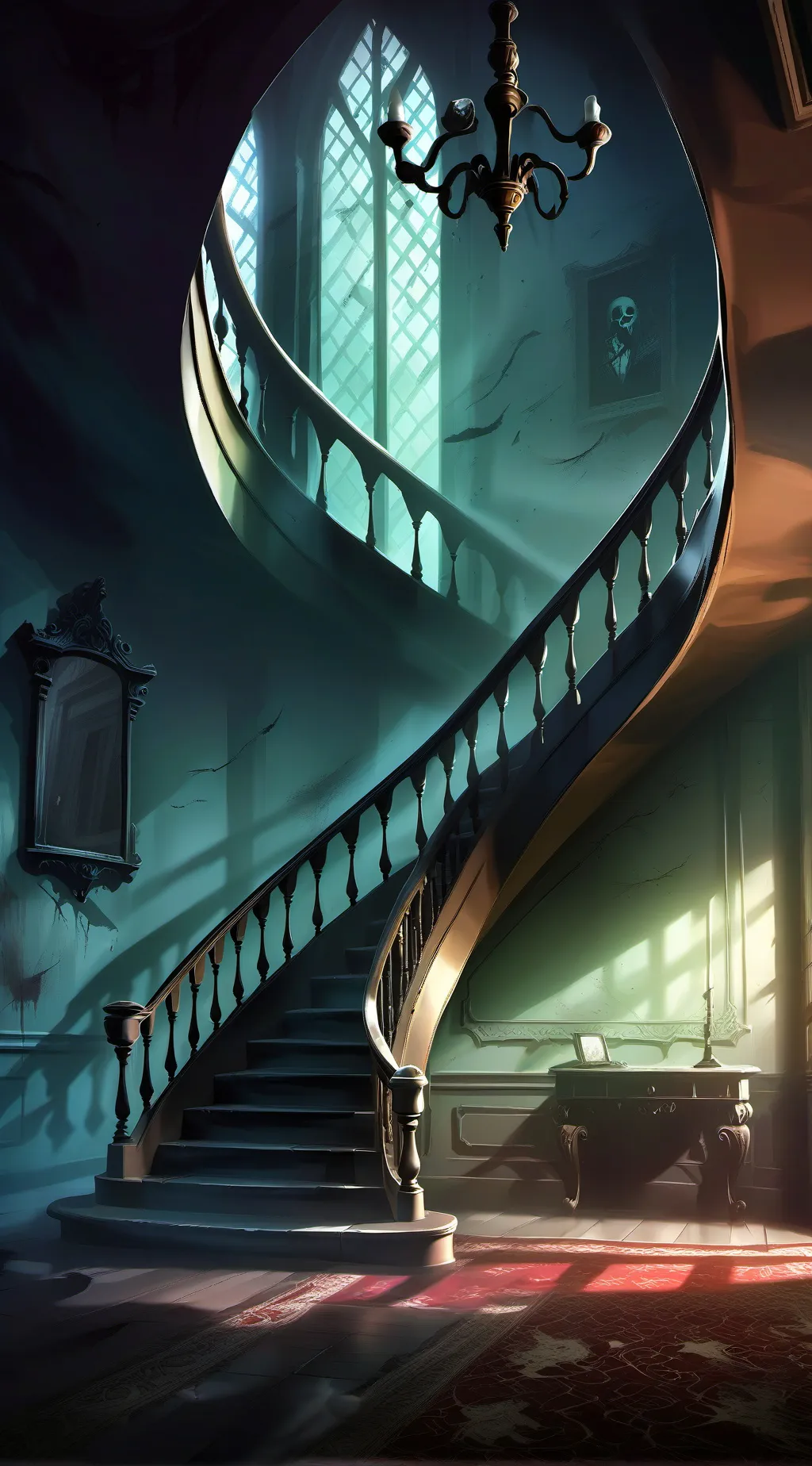 ai character: pasta mansion background