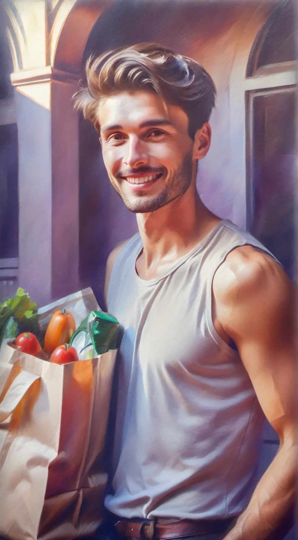 ai character: Tanner Calder  background