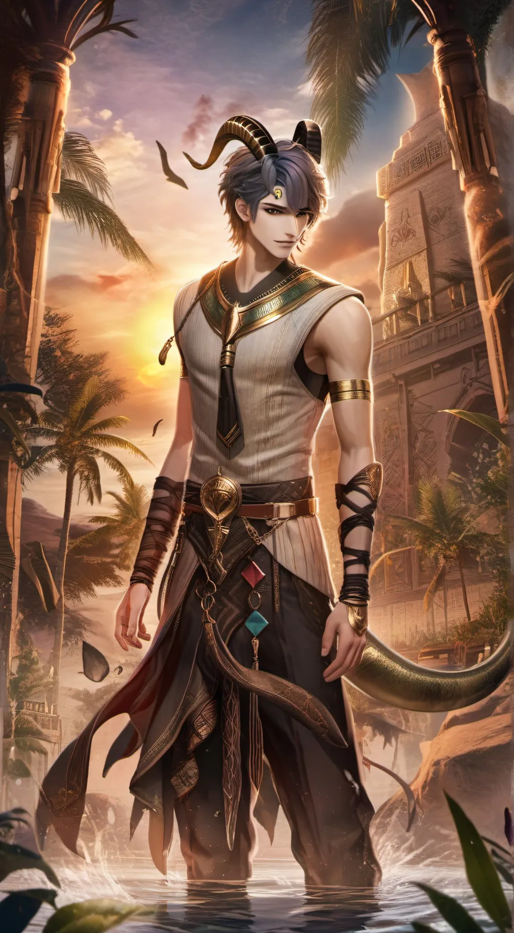 ai character: ♑️ Kenel’hem background