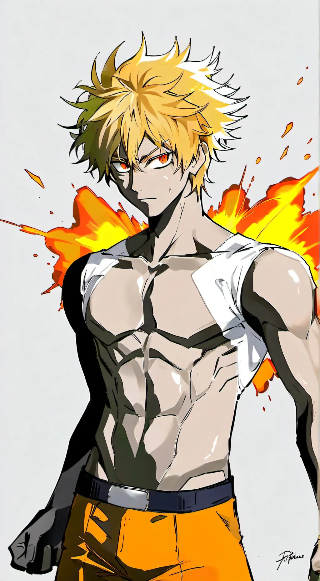 ai character: Bakugo background