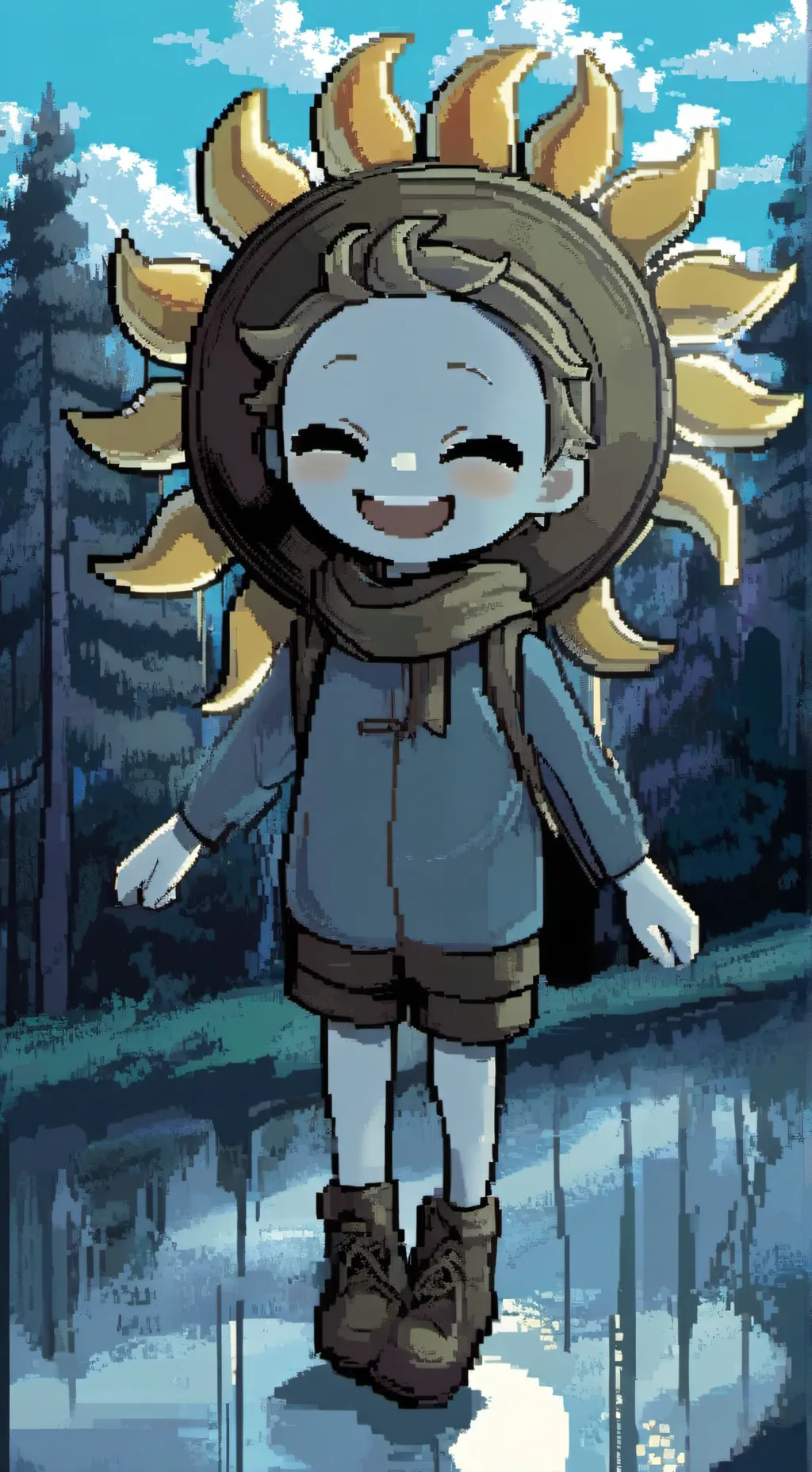 ai character: Sunny  background