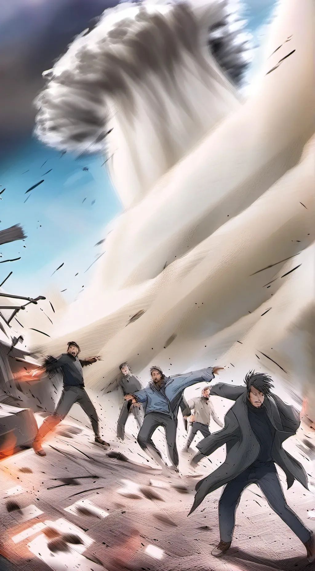 ai character: people get pulled background