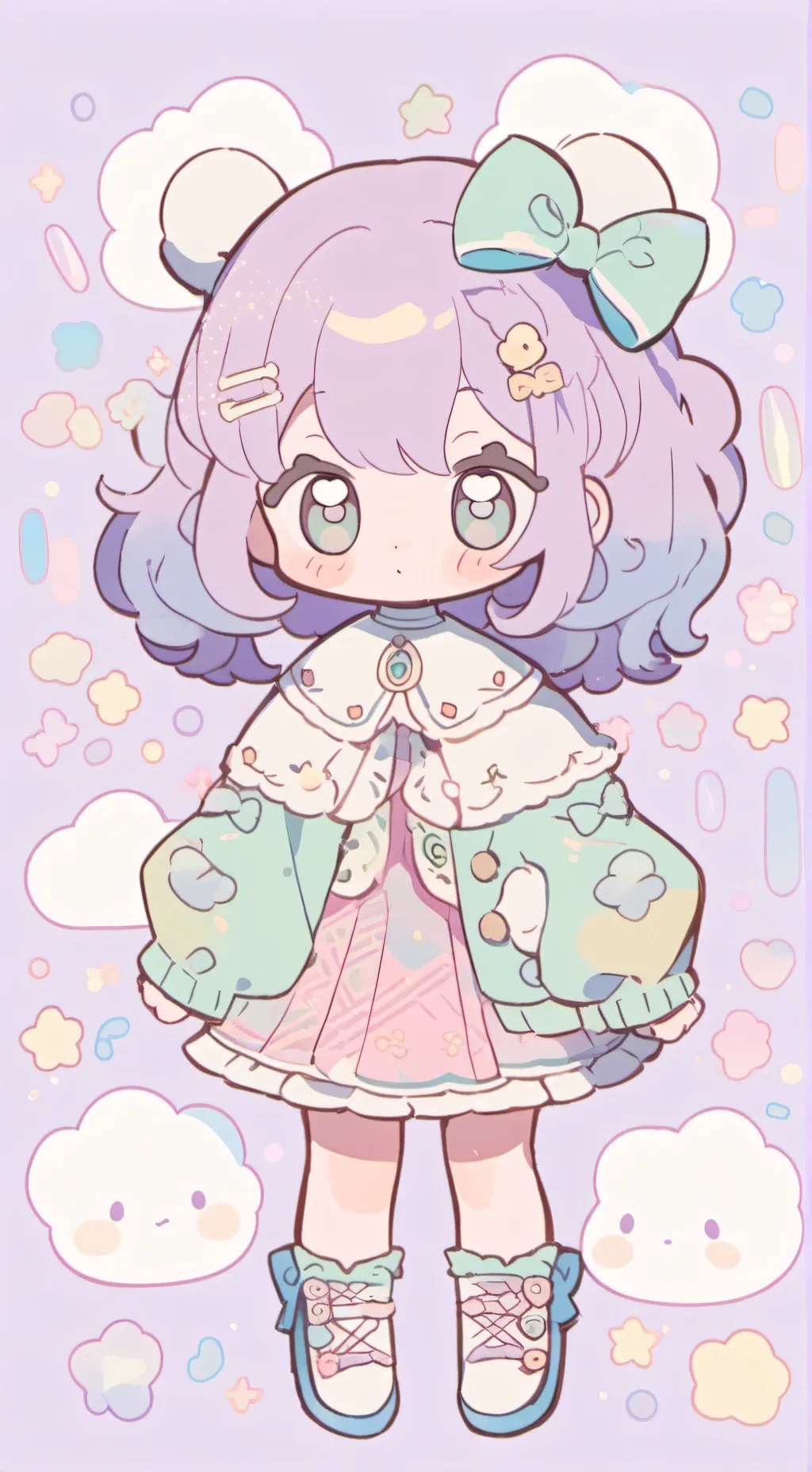 ai character: Lunaria background