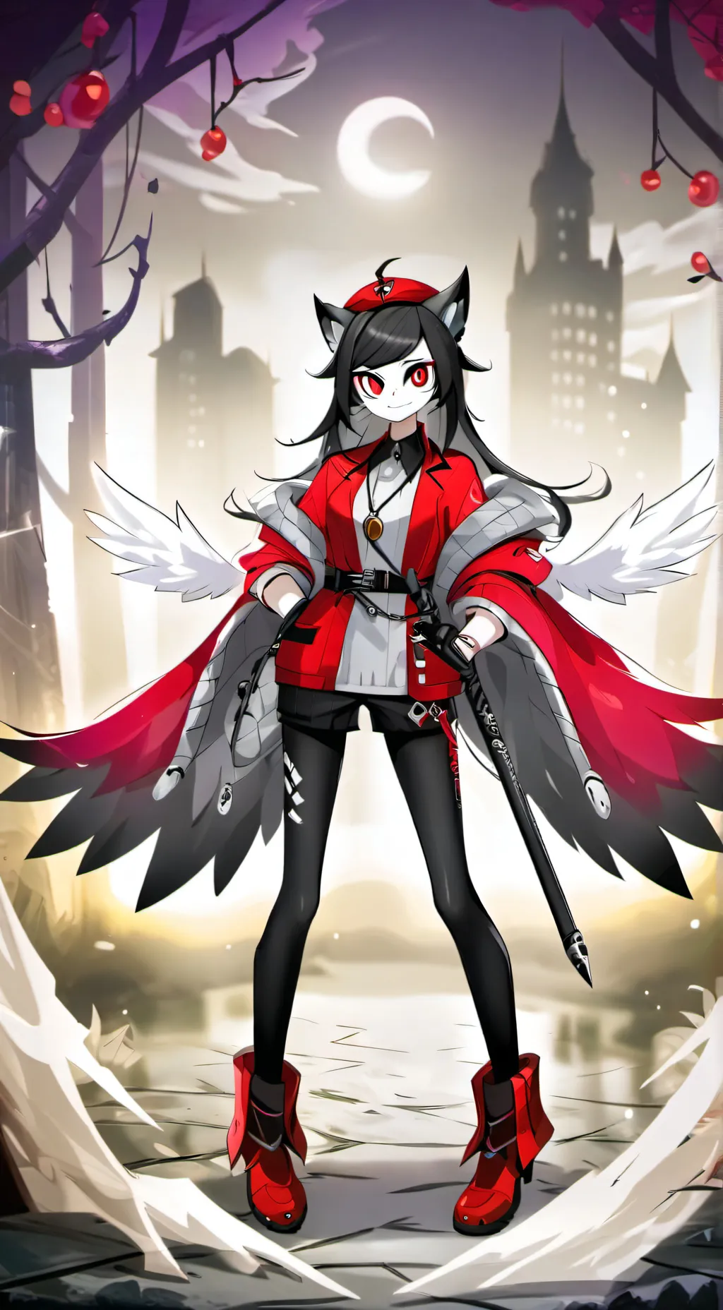 ai character: angel hunter background