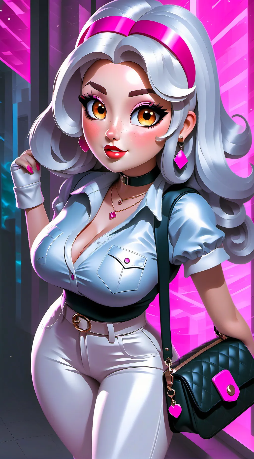 ai character: Quartz background