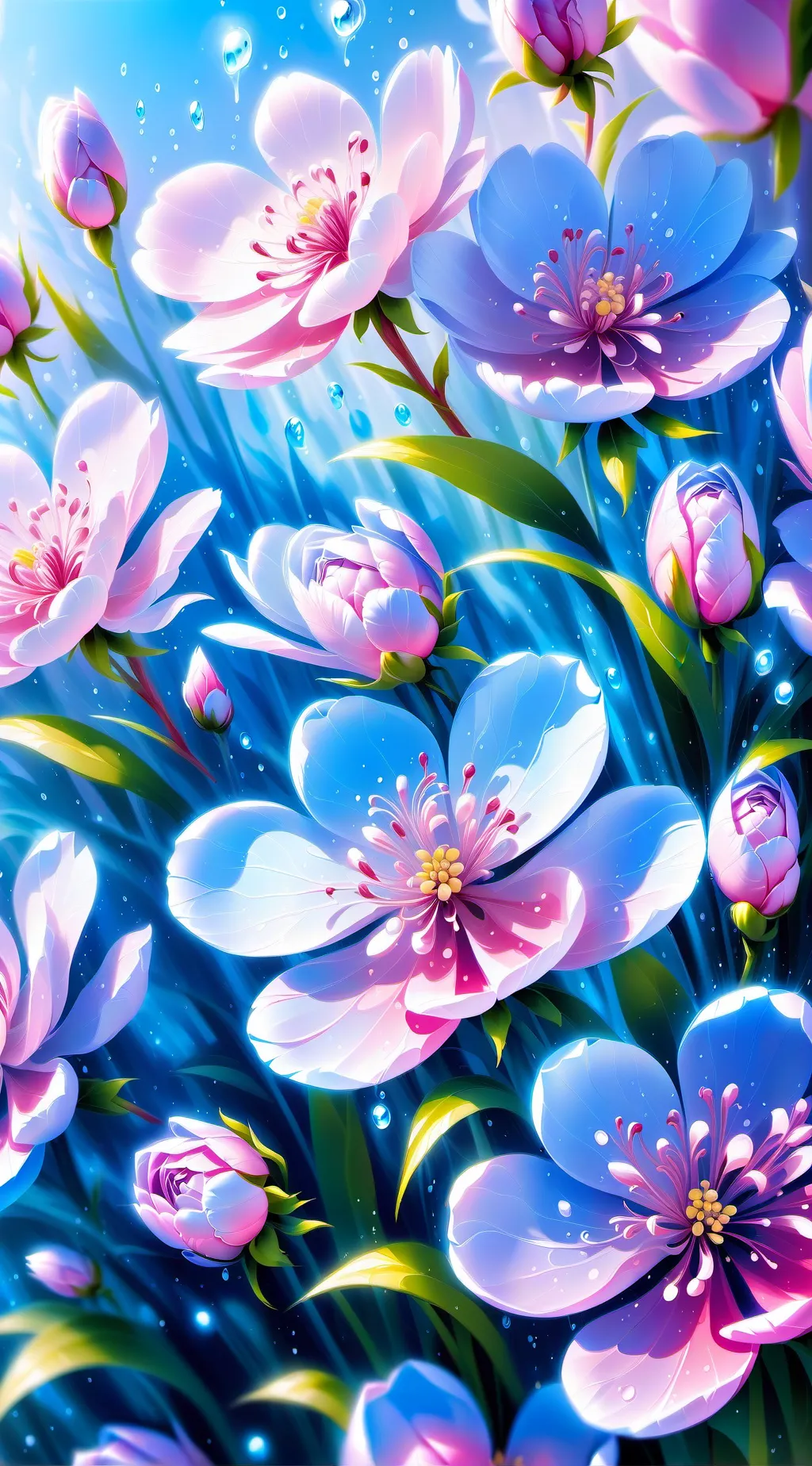 ai character: giyuu and nezuko  background