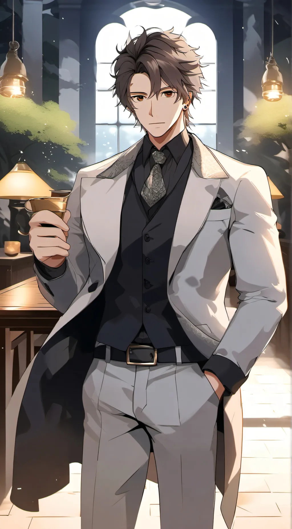 ai character: me amas?  background