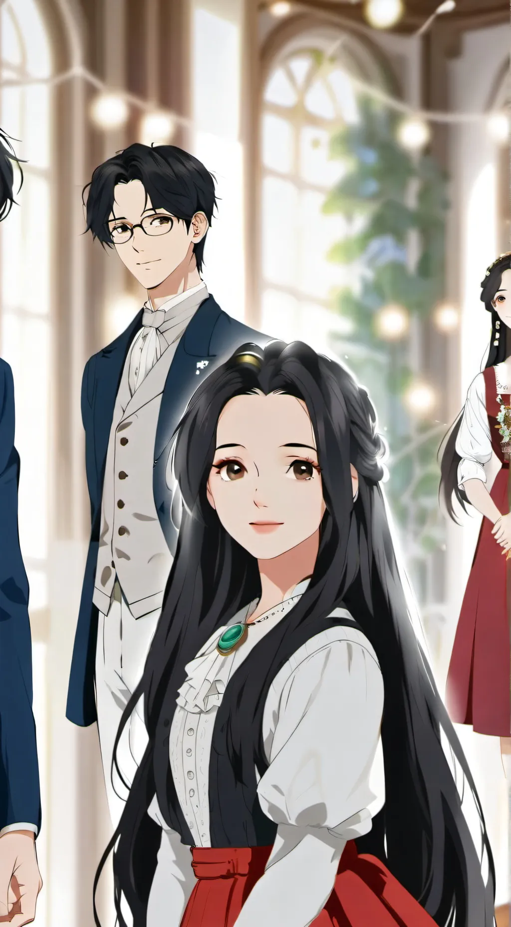 ai character: health levels background