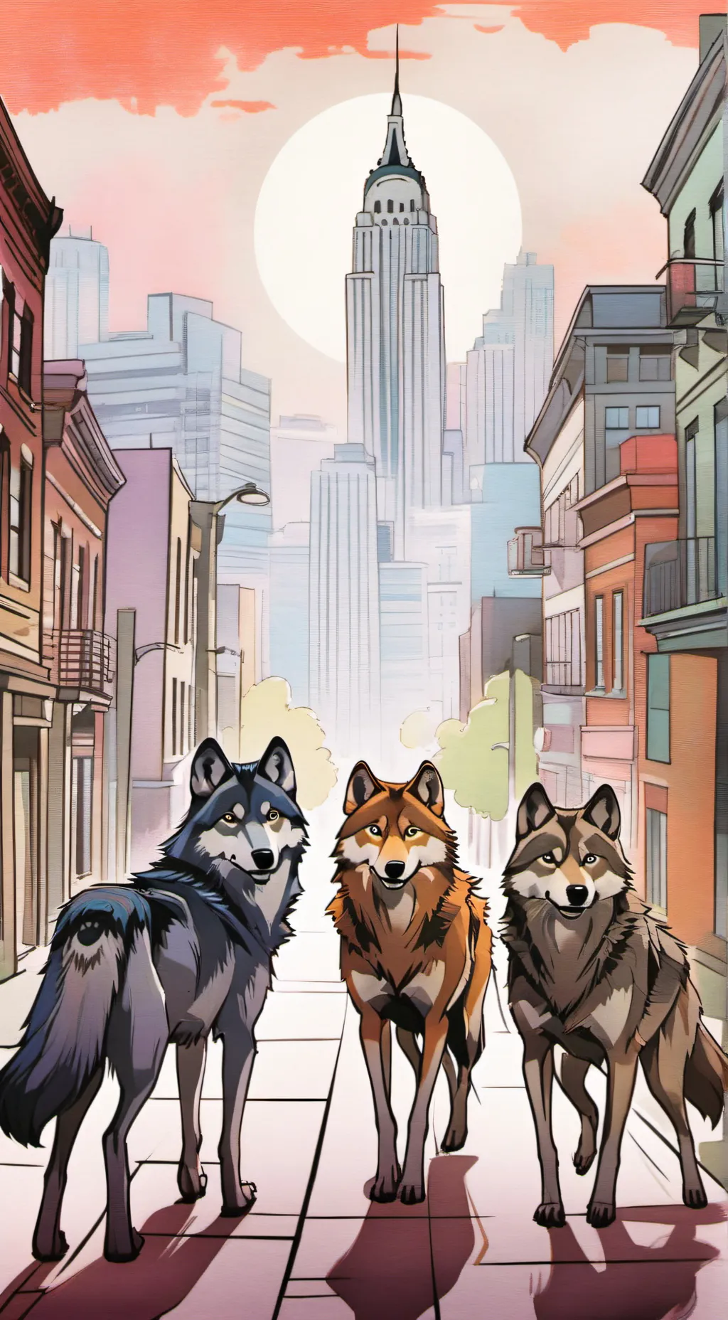 ai character: Wolf Life World background