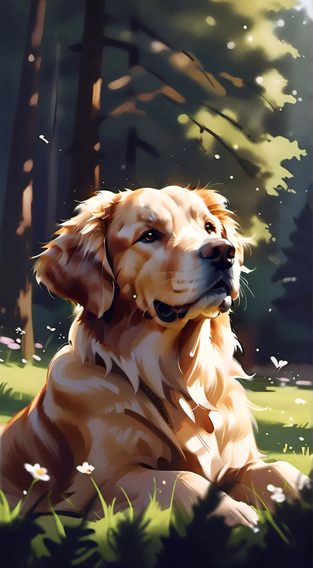 ai character: doggy background