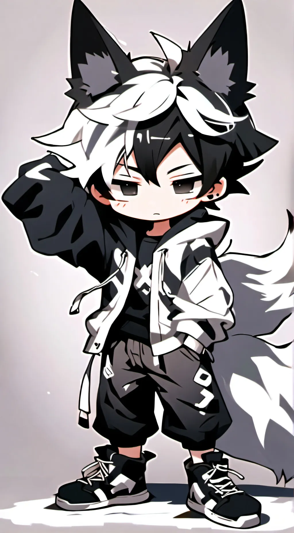 ai character: 🖤shadow🦊 background