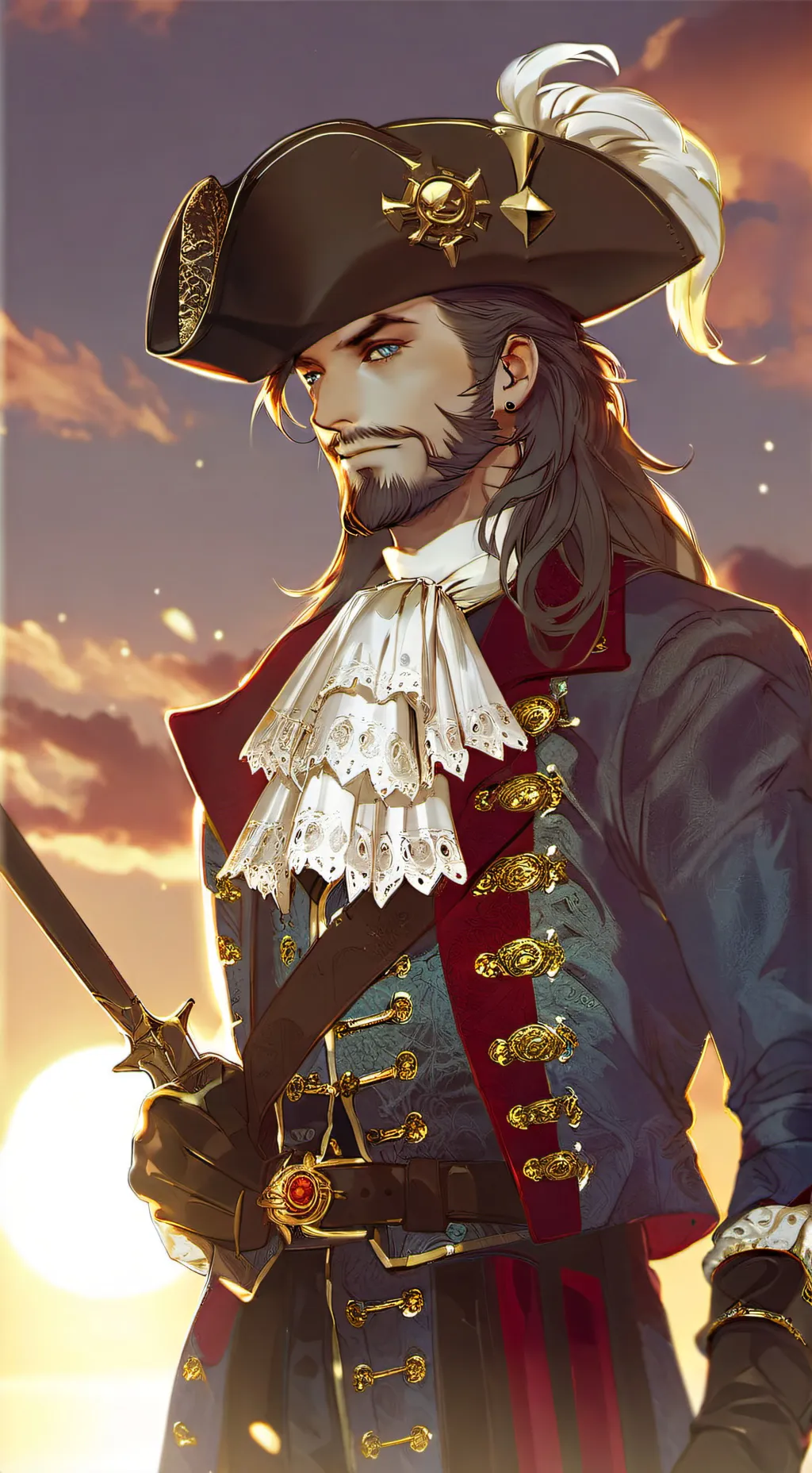 ai character: Captin Ramage  background