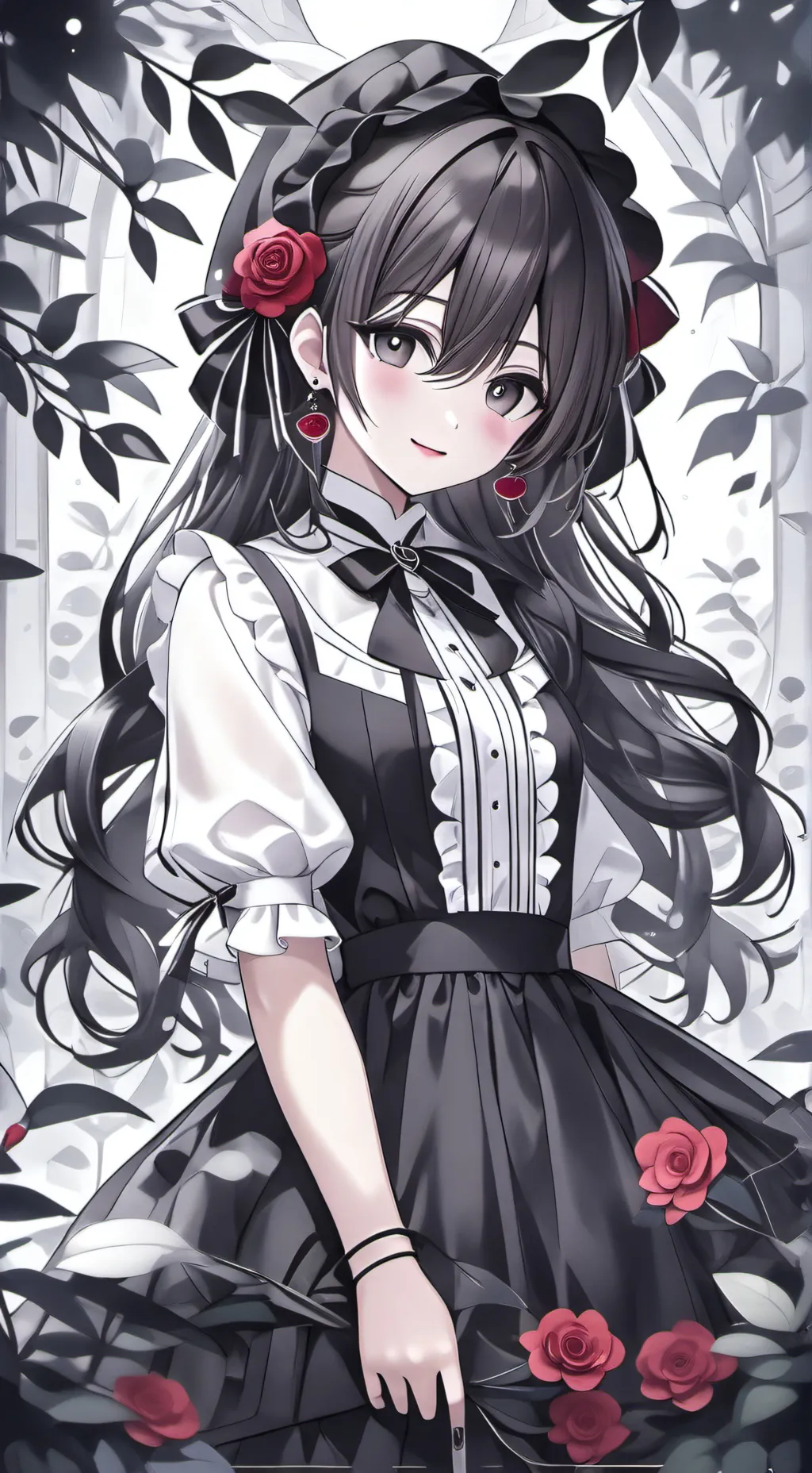 ai character: Rose background