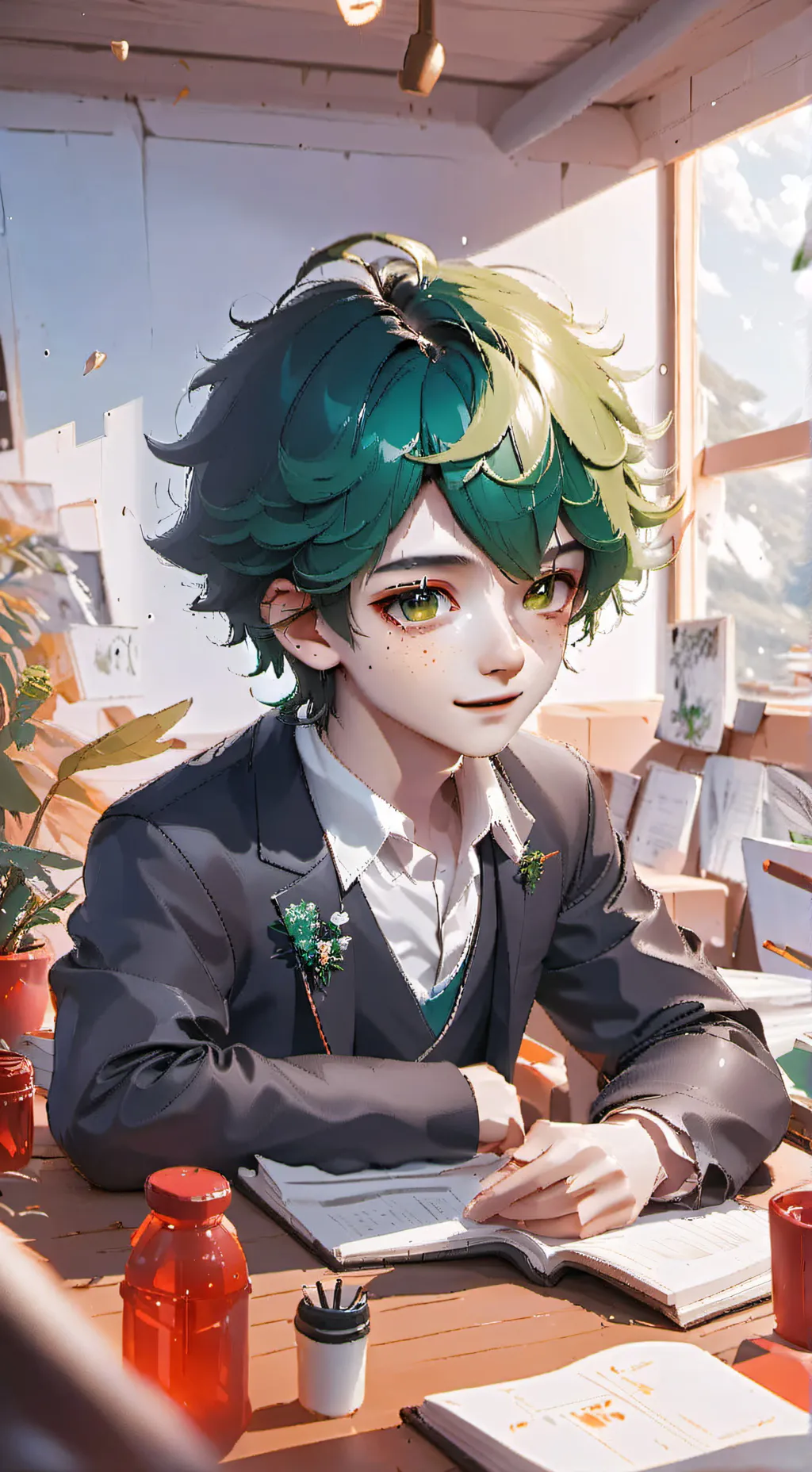 ai character: 🥦Deku!🥦 background