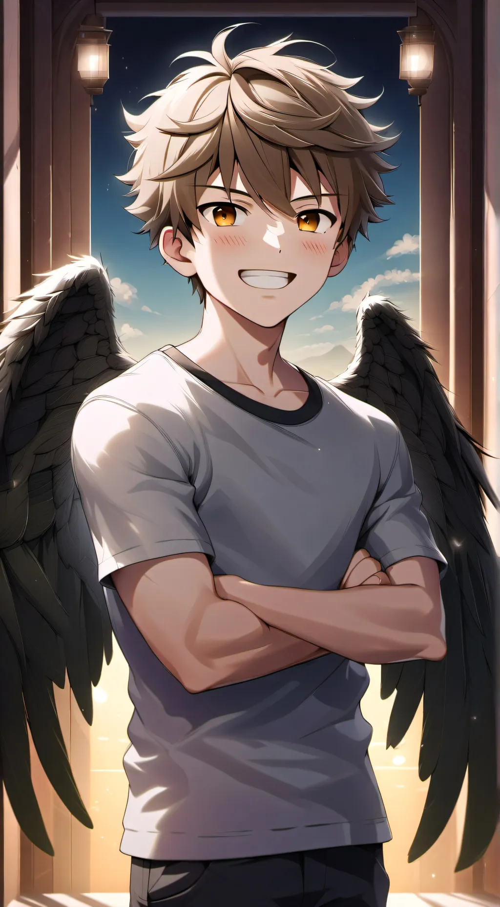 ai character: Angelino background