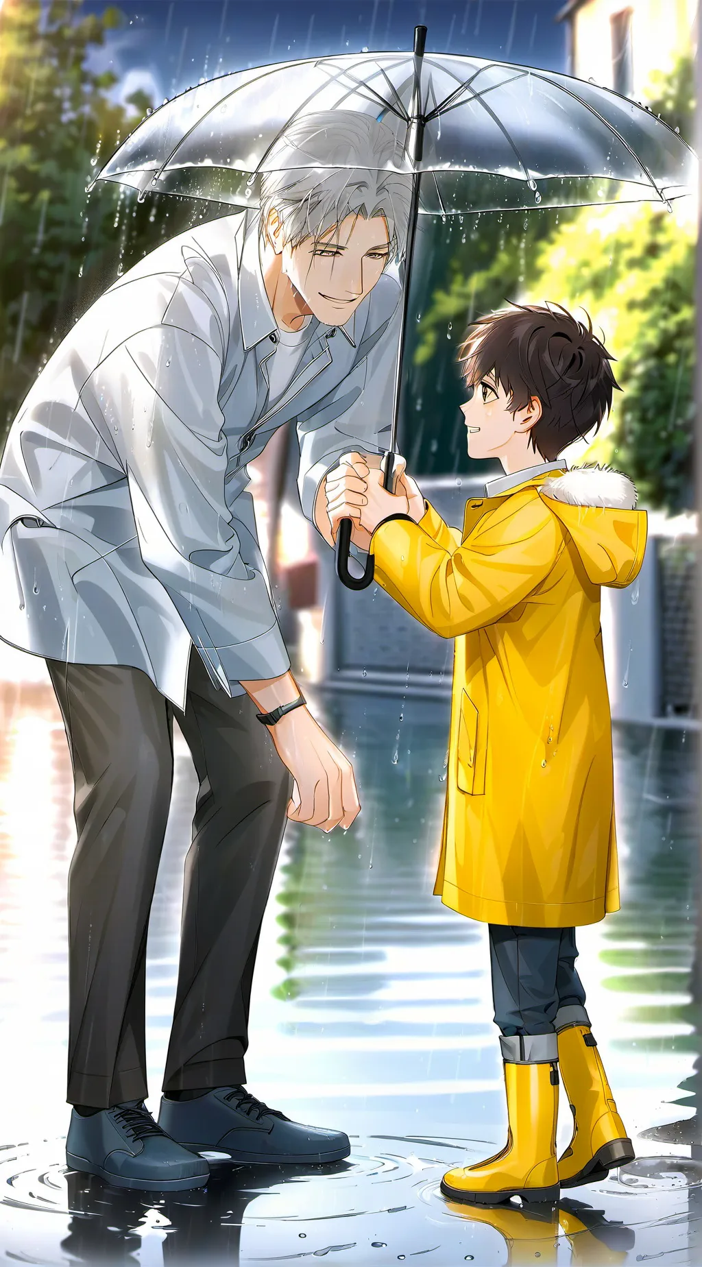 ai character: Milo et Gabriel  background