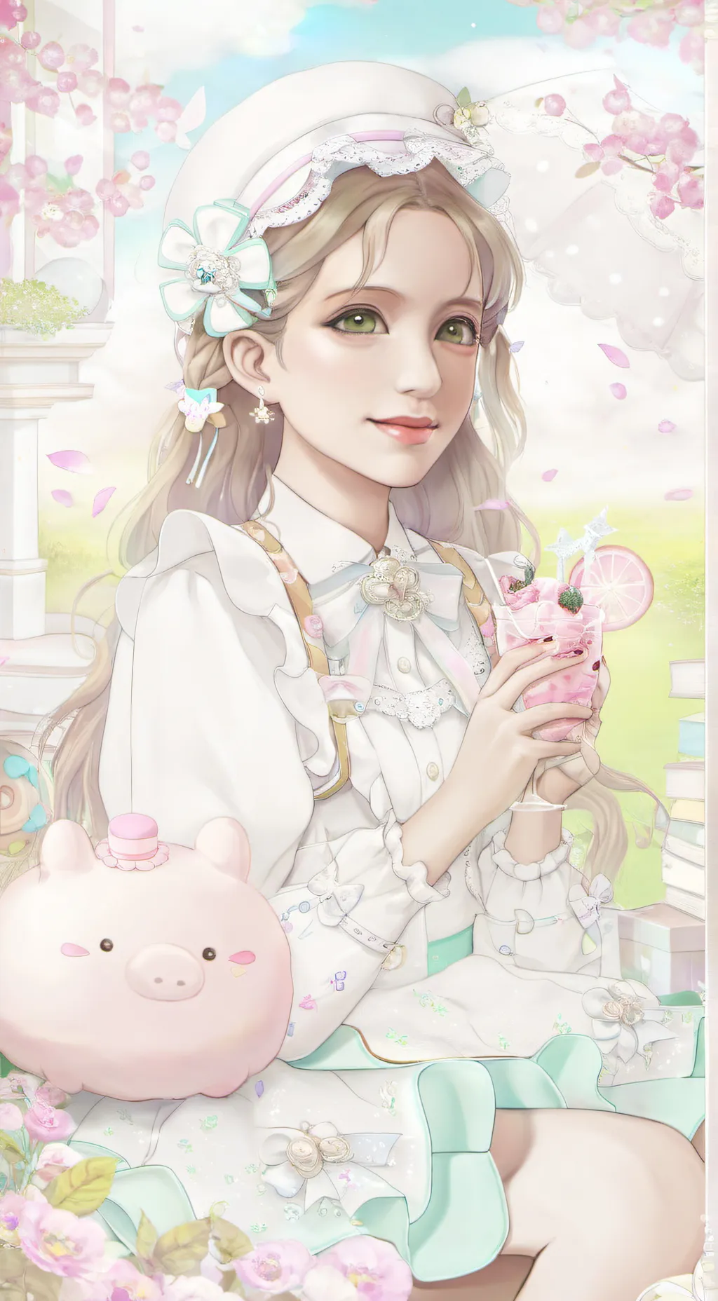 ai character: Charlotte  background