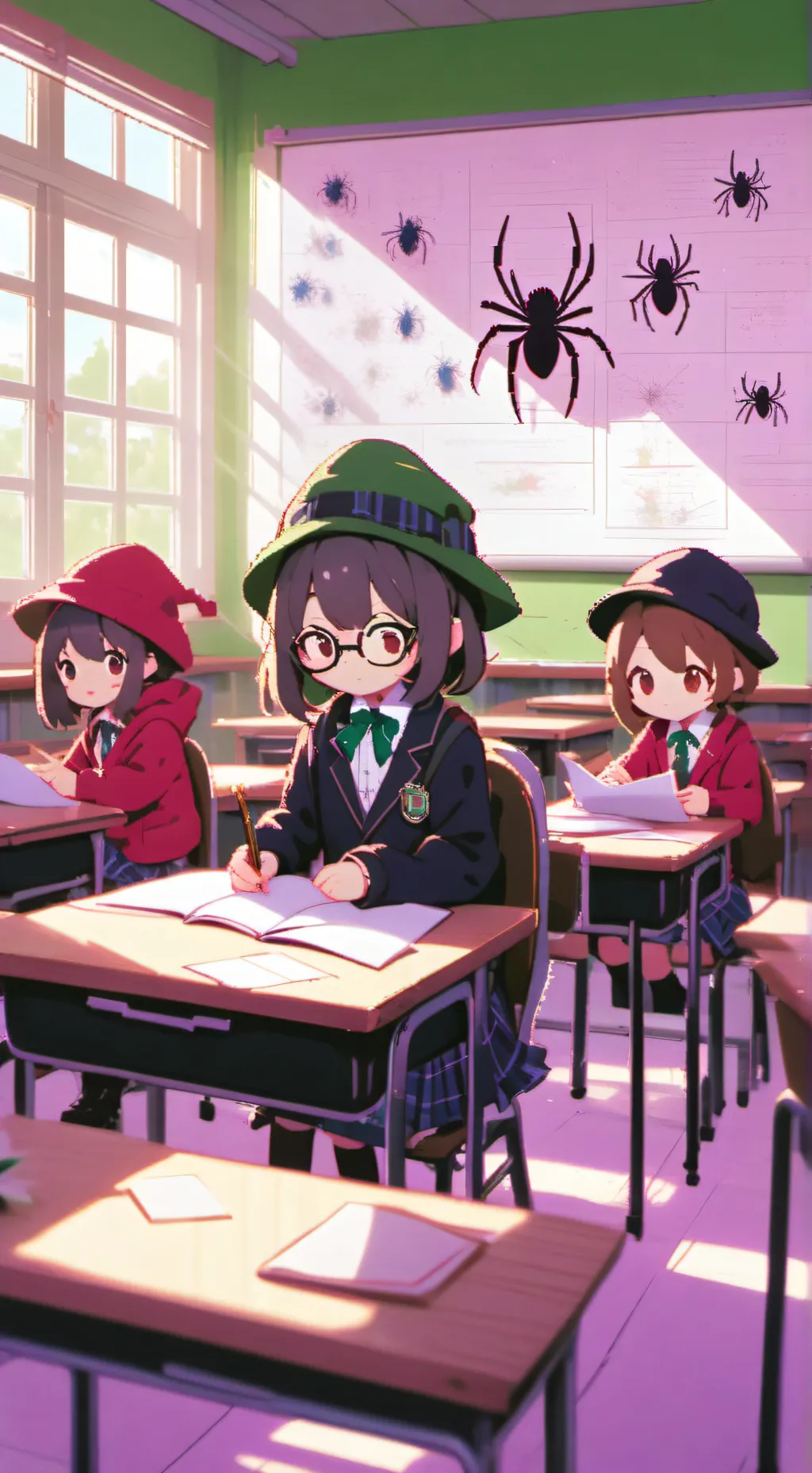 ai character: Mrs Porters class  background