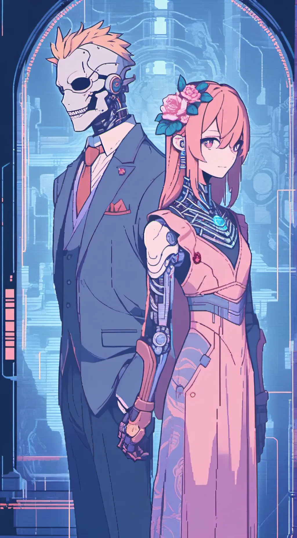 ai character: LOVE HAX  background