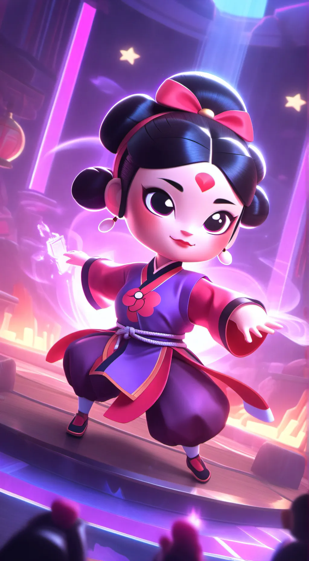 ai character: Pucca and garu!! background