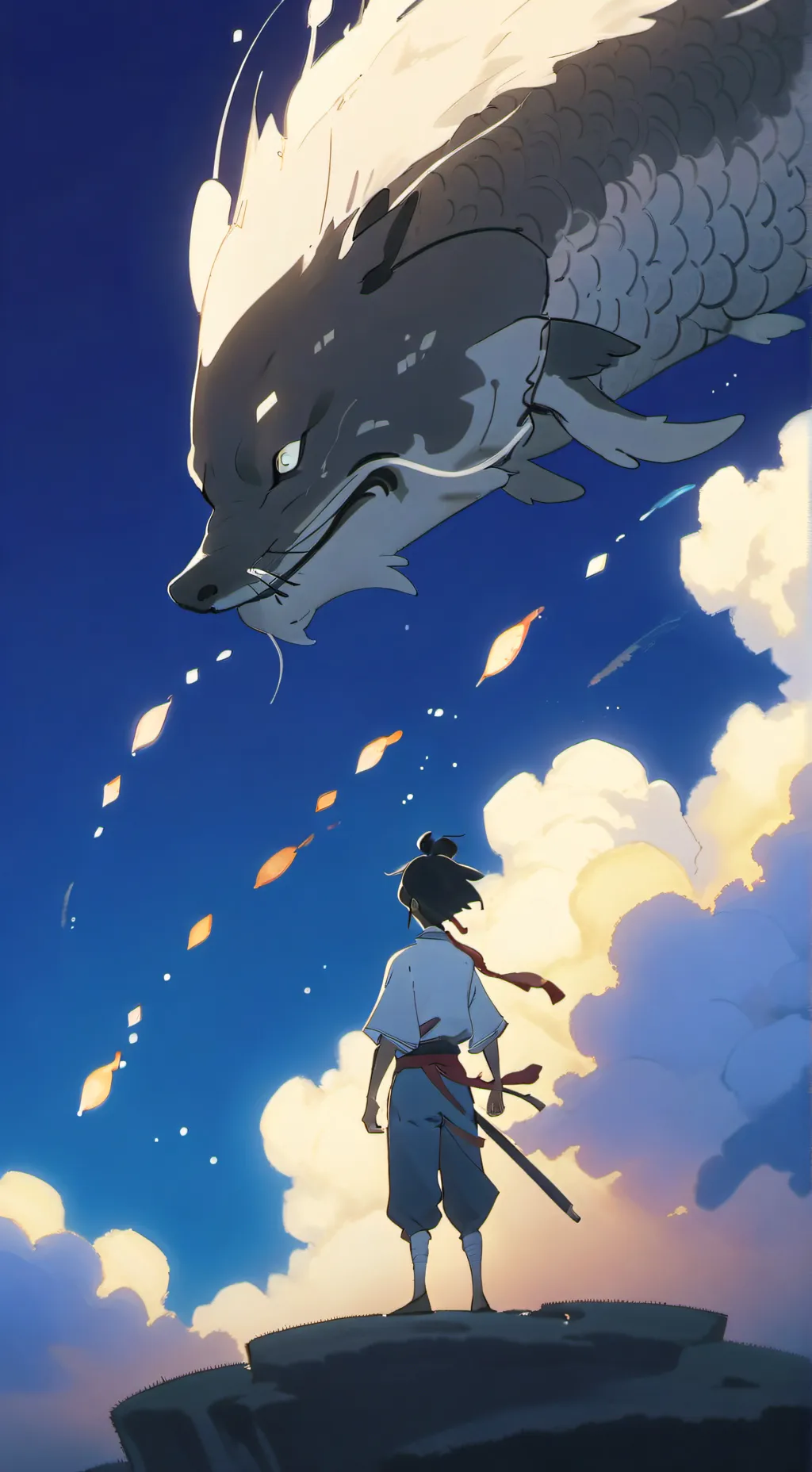 ai character: nezha  background