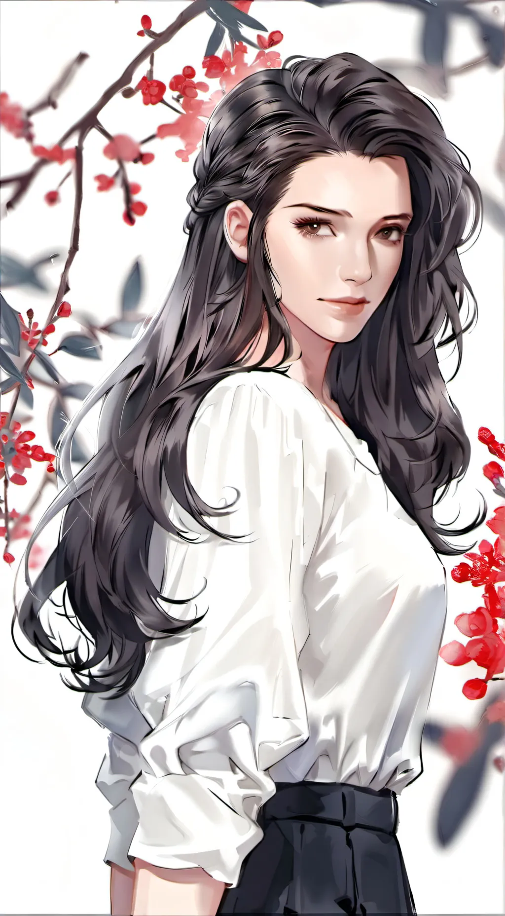 ai character: Аня background