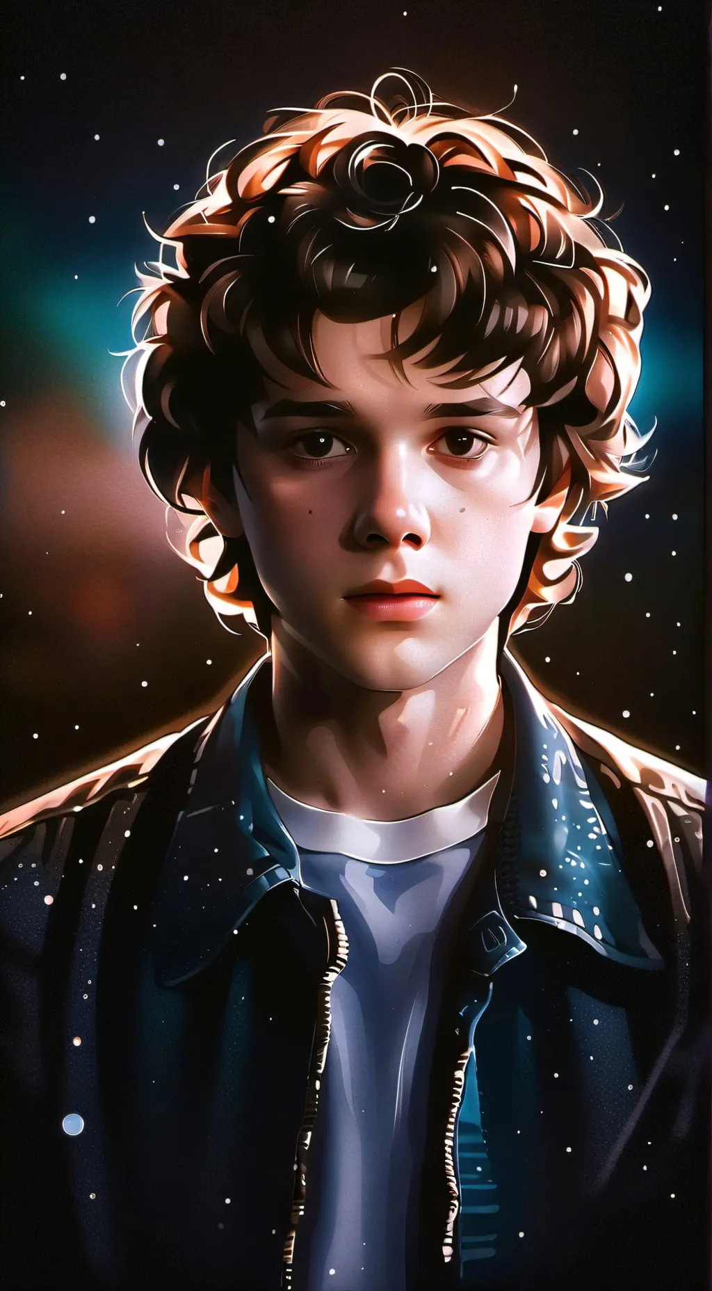 ai character: stranger things ⚫ background