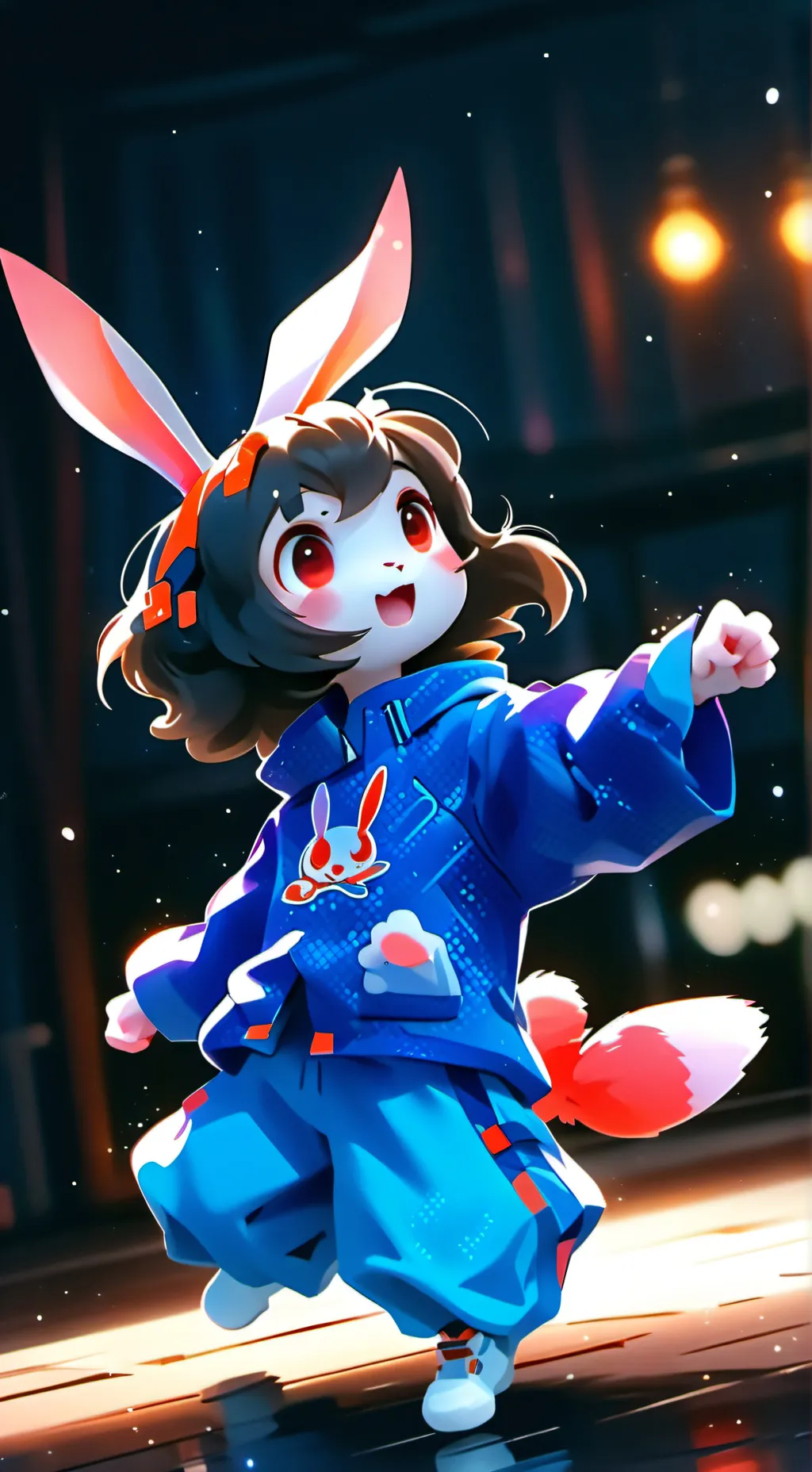 ai character: Spiritosa Coelhinha background