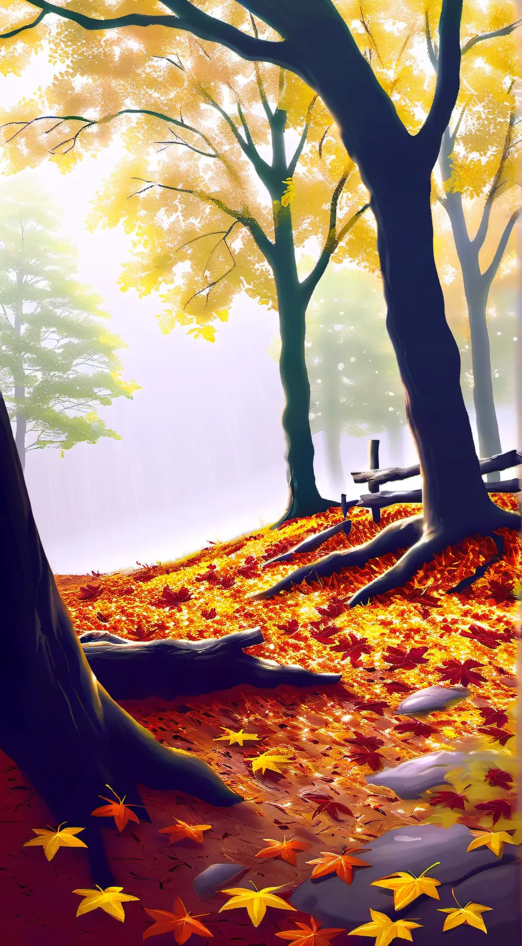 ai character: Forsaken fall day background