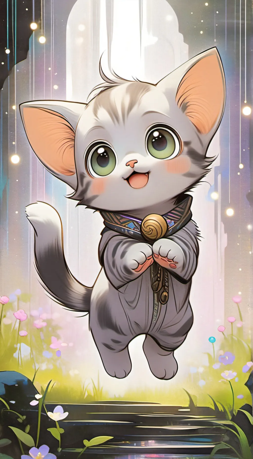 ai character: Meowy background