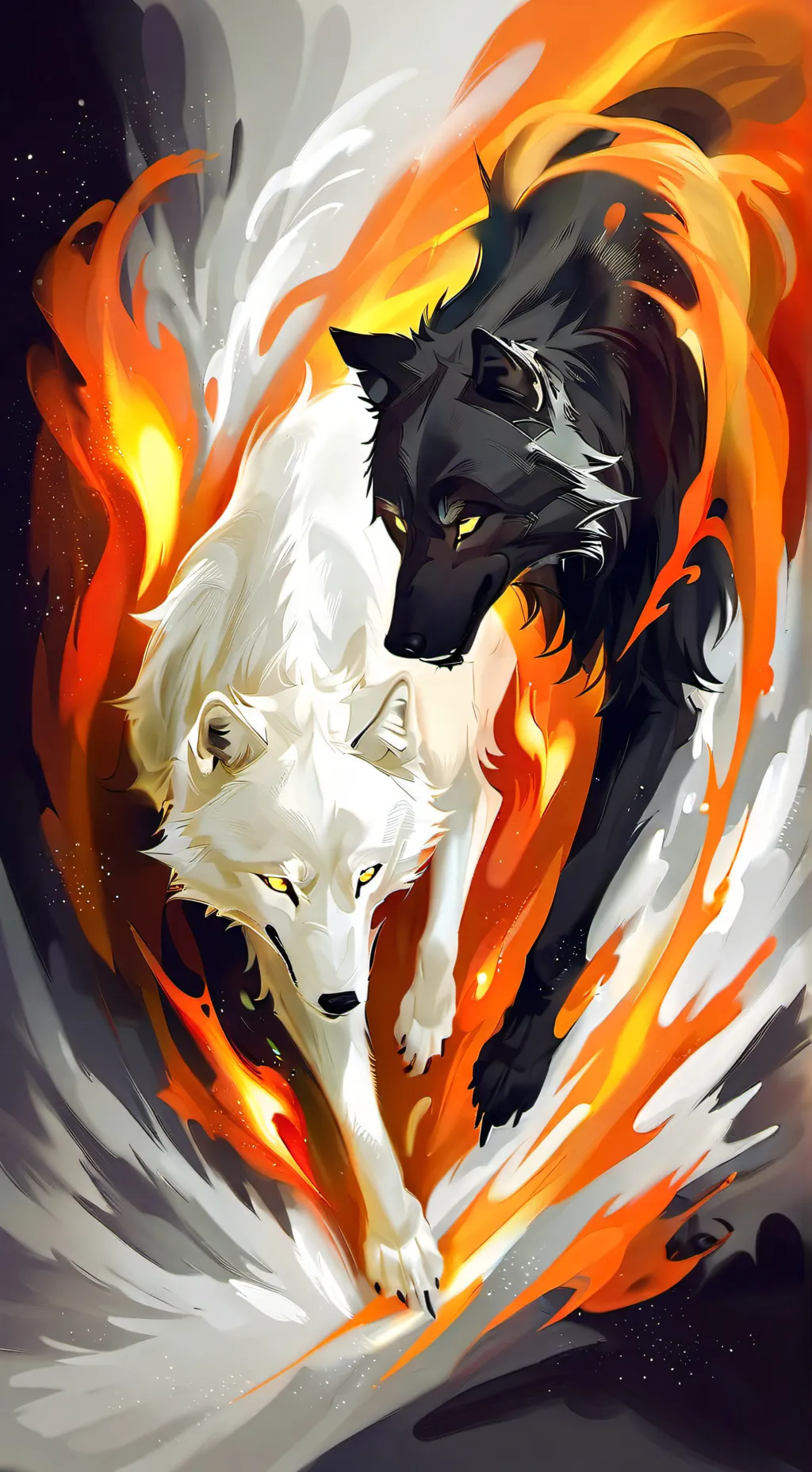 ai character: Kael and Luna background