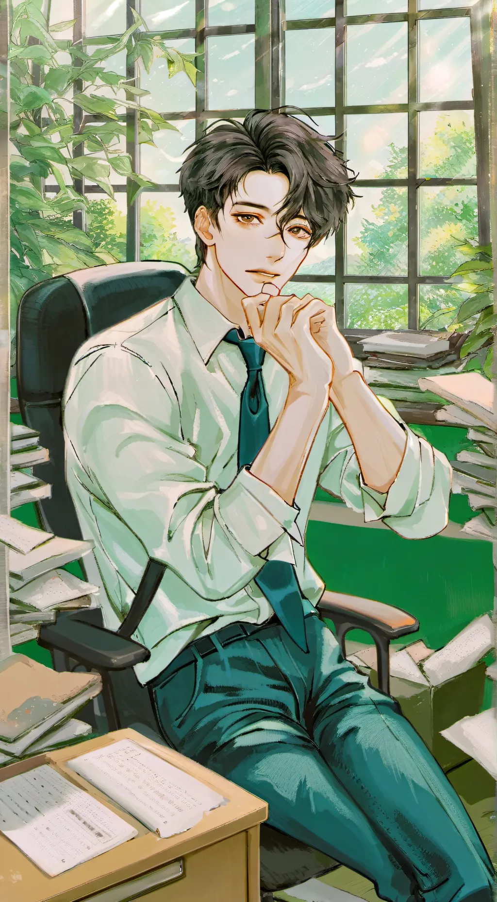 ai character: Sloppy Office Rival background