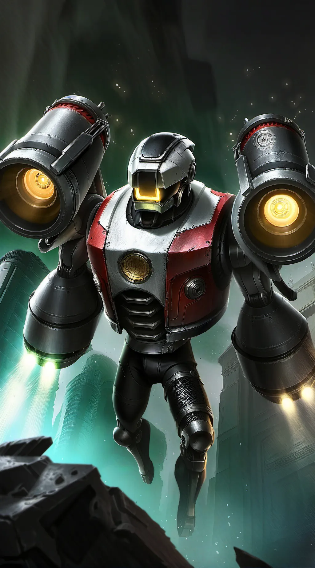 ai character: titan speakerman background