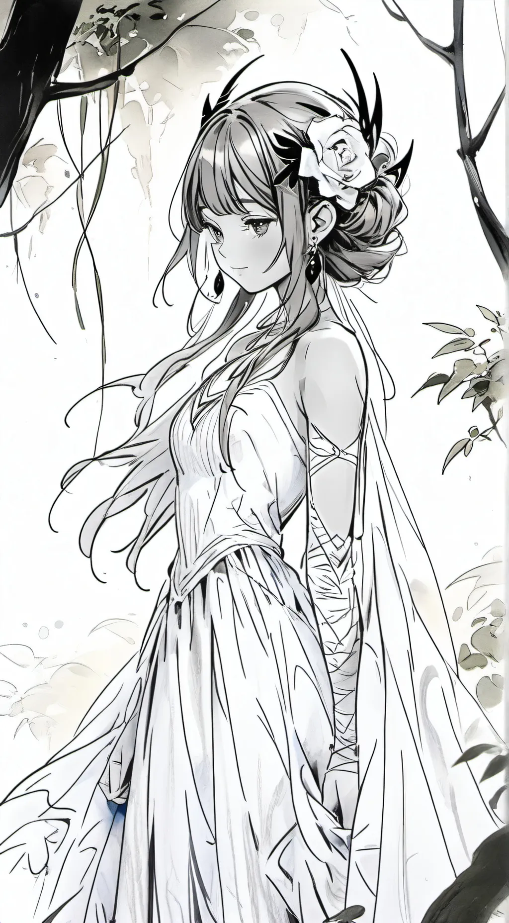 ai character: spider girl  background