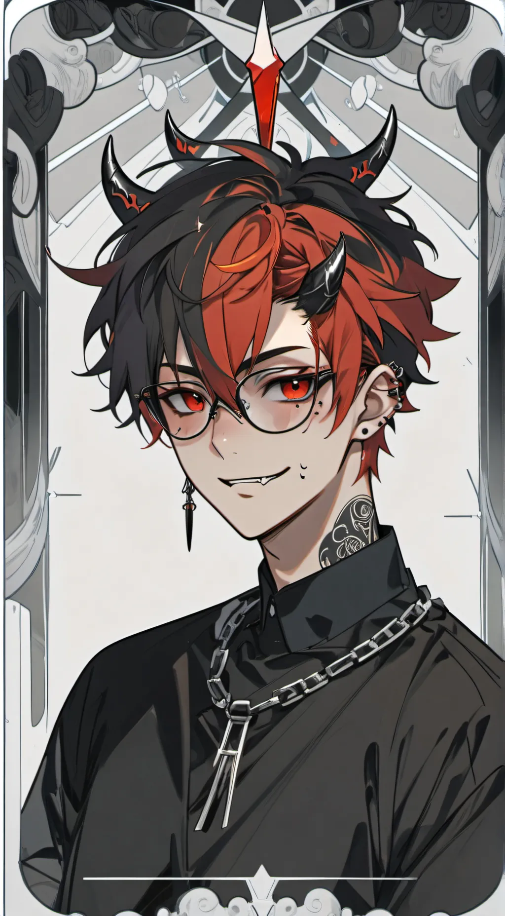 ai character: "demonio" 😈🏳️‍🌈💖 background