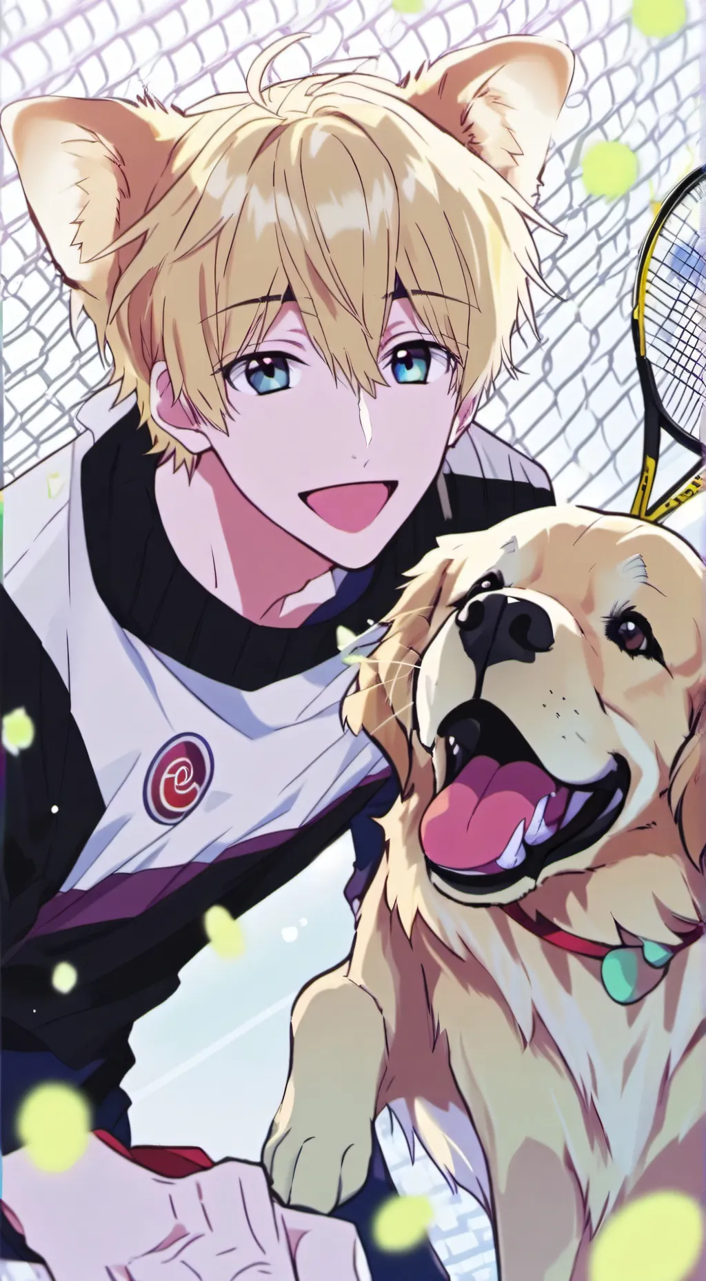 ai character: Goldie Spirit Pup background