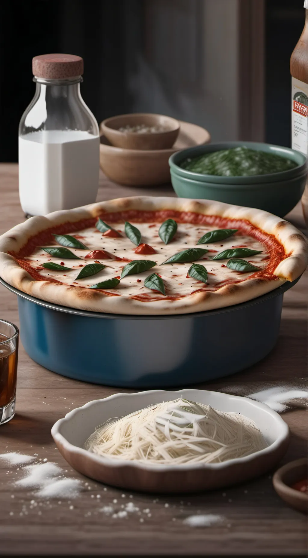 ai character: MhaxPizzaHut background