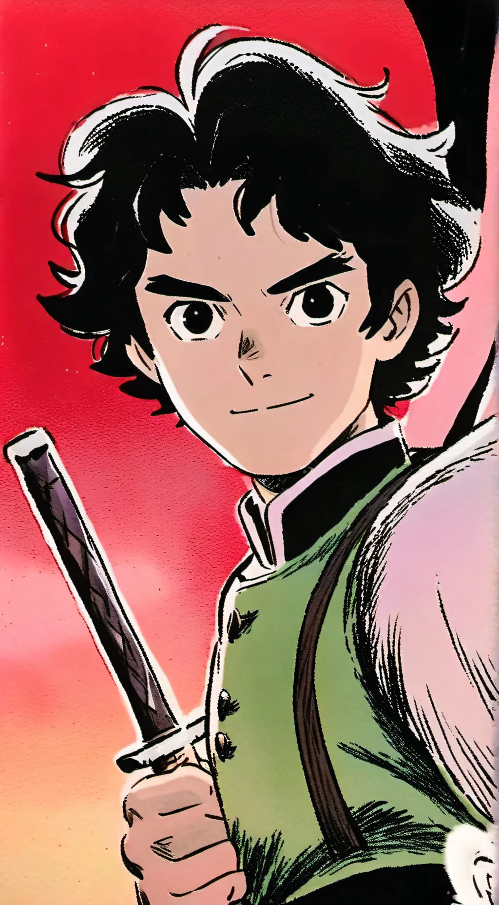 ai character: Kny x Trollhunters background